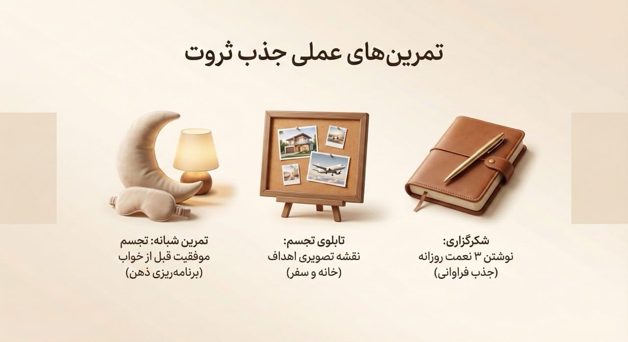 تمرینهای عملی برای بهبود مدیتیشن جذب ثروت
