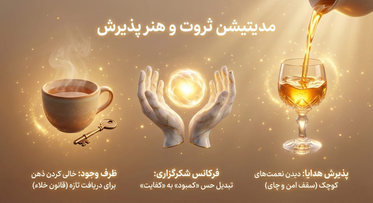 مدیتیشن جذب ثروت و پذیرش هدایای تجلی ثروت